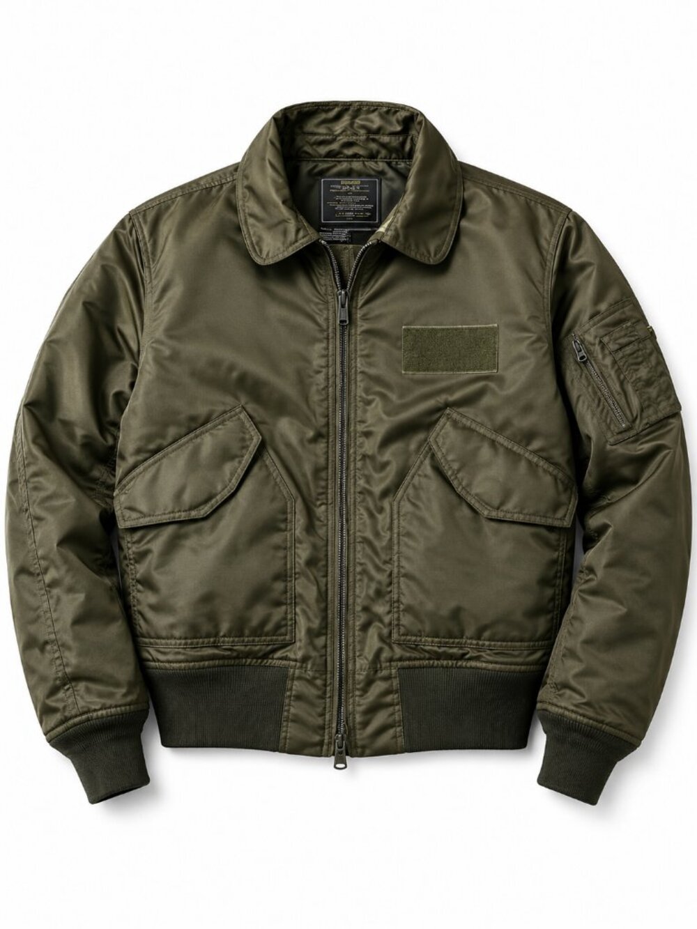 Alpha Industries CWU 45 P Flight Bomber Jacket Sage Green Large